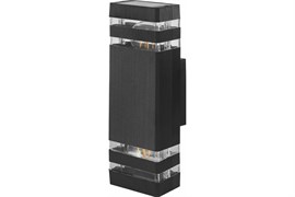 Светильник накладной DUWI TECHNO 2хЕ27 110*95*320мм IP65, алюминий/стекло, цвет чёрный 24395 3