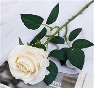 Цветок искусственный Роза Летисия 7*64см белый 4738212