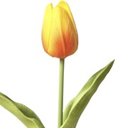 Цветок искусственный ЖЕЛТЫЙ ТЮЛЬПАН из полиуретана. 34*3,5*3,5см 88294