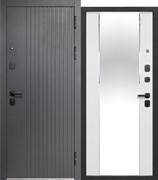 Дверь металлическая Тайга 10см 2МДФ Зеркало (960R)