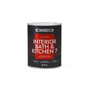Краска полиакриловая матовая KOMANDOR INTERIOR BATH&amp;KITCHEN 7 база А 0,9л TAL-83