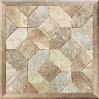 Плитка ALMA CERAMICA напольная Fiesta глаз. на бел.корич. 418*418 3ПГФС004/TFU03FST004