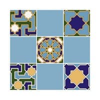 Плитка UNITILE мозаика Багдад синий верх 02 300*300 (98*98) (1-й сорт)