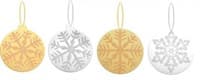 Украшение декоративное зеркальное Снежинка 2 вида в ассорт. d-12см TZ 12983