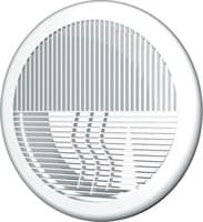 Решетка ЭРА вентиляционная круглая D164 приточно-вытяжная АБС с фланцем D125 12,5РПКФ