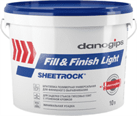 Шпатлевка DANOGIPS Fill &amp; Finishlight 10л.
