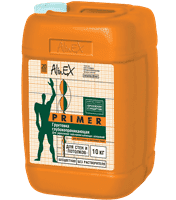 Грунтовка ALINEX Primer для стен и потолков,полимерная,морозостойкая 10кг