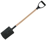 Лопата ЭКСПЕРТ штыковая прямоугольная с деревянным черенком и пластиковой ручкой 1150мм 01203
