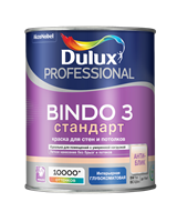Краска водоэмульсионная Dulux BINDO 3 проф. глубокомат. BW 1л 5309019