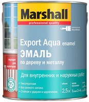 Эмаль водная MARSHALL EXPORT Aqua белая глянц.2,5л 563852К