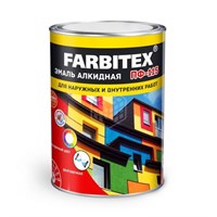 Эмаль FARBITEX ПФ-115 красная 0,8кг алкидная