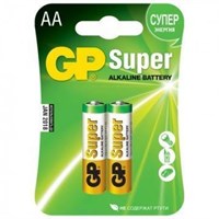 Батарейки GP SUPER пальчиковые (АА) 2шт (блистер)