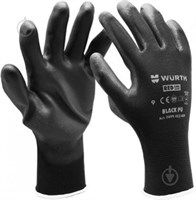 Перчатки WURTH черные P9 0899402409