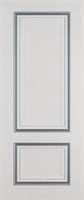 Полотно ЛЕСКОМ дверное Экшпон Сицилия ясень серый/серебро глухое 60