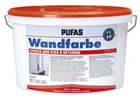Краска PUFAS Wandfarbe для стен и потолков 1x10 л