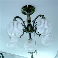 Люстра ASYA AVIZE 50371/5 5*Е14 60W AB 158-17216