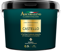 Эмаль РАДУГА Arcobaleno Castello ультрастойкая для фасадов и интерьеров база С9л