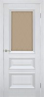 Полотно ОМИС дверное Сан Марко1.2 КР стекло бронза (пленка ПВХ) 700*2000*40 ясень перламутр