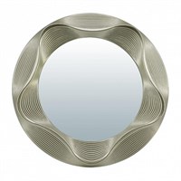 Зеркало QWERTY декоративное Гавр серебро 25см D-17см 74041