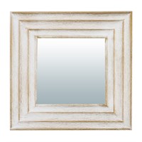 Зеркало QWERTY декоративное Кале белый, 25*25 см D-14 см 74057