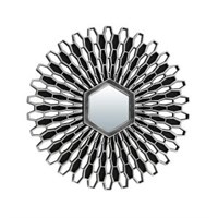 Зеркало QWERTY декоративное Лимож серебро 25см, размер зеркала 7*6.2см 74053