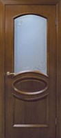 Полотно ОМИС дверное Лаура КР 700*2000*40 дуб тонированный под орех
