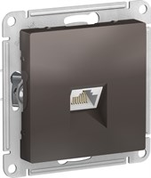Розетка AtlasDesign комп. RJ45 кат. 5Е,механиз мокко ATN000683