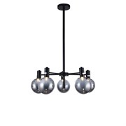 Люстра TEKAVIZE HFX0216-5 5xG9 BK+SMOKY 158-19618