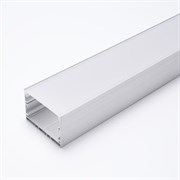 Профиль алюминиевый Feron накладной серебро 2м (2 загл, 4 крепежа) CAB257 10368