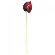 Цветок искусственный LEFARD Антуриум высота-51см бордовый 377-272