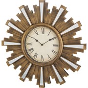 Часы настенные LEFARD Swiss Home кварцевые бронза 50*50*4см. циферблат D=20см 220-104