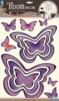 Элемент декоративный ROOM DECOR Бабочки ультрафиолет POA 5860
