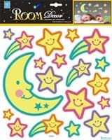 Элемент декоративный ROOM DECOR Светящийся месяц со звездами REA 4505