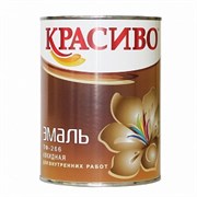 Эмаль ПФ-266 для пола КРАСИВО красно-коричневая бан. 2,7 кг