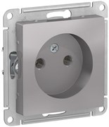 Розетка AtlasDesign без з/к, без шт, 16А, механизм АЛЮМ ATN000341