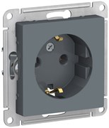 Розетка WESSEN AtlasDesign з/к, 16А, мех грифель ATN000743