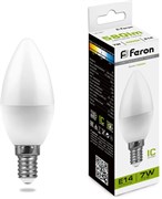 Лампа светодиодная Feron 7W 230V E14 4000K LB-97 25476