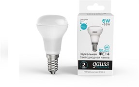 Лампа GAUSS LED Elementary R50 6W E14 4100K 63126