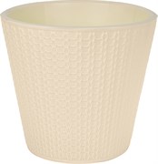 Горшок для цветов IDILAND Velvet D160мм, 1,6л, светло-бежевый (16) 221602825/01