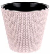 Горшок для цветов IDILAND Velvet D200мм, 4л светло-розовый 221602907/02 (12)