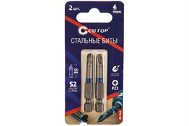 Набор FIT стальных бит CUTOP Profi PZ1 50мм 2шт 83-344