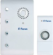 Звонок Feron электрический дверной (35 мелодии) белый Е-367 23674