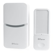 Звонок FERON электрический дверной, беспроводной (18 мелодия) белый DB-100 41437