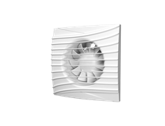 Вентилятор ЭРА осевой вытяжной с обратным клапаном D 100, декоративный SILENT 4C Ivory