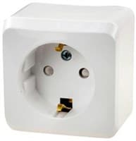 Розетка WESSEN ЭТЮД PA16-004B 1-ая с/з, со шторками