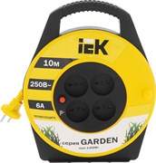 Катушка ИЭК Garden УК10 с т/з 4 места 2Р/10м 2*0,75мм2 WKP23-06-04-10