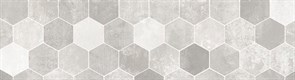 Плитка LASSELSBERGER облицовочная ГЕКСАЦЕМЕНТ декор 200*600 серая 1064-0294