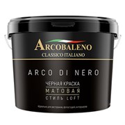 Краска матовая РАДУГА Arcobaleno Arco di nero черная 9 л. A126NL09