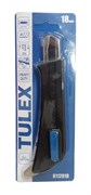 Нож TULEX HEAVY DUTY 8112018 с автоблокировкой, двухкомпонентный корпус, сегмент. лезвие SK5, 18мм 8