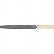 Напильник СИБРТЕХ 200мм, плоский, деревянная ручка 16226
